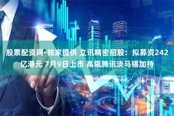 股票配资网-独家提供 立讯精密招股：拟募资242亿港元 7月9日上市 高瓴腾讯淡马锡加持